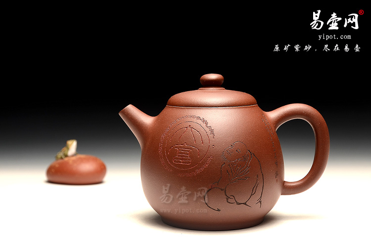 宜兴李娅紫砂壶，新品慕古壶图片，精致紫砂壶茶具