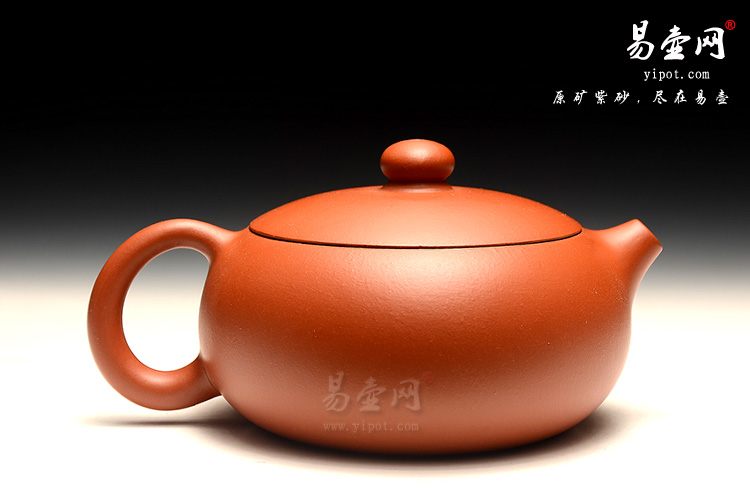 杨立平紫砂壶，扁西施紫砂壶图片，朱泥紫砂壶
