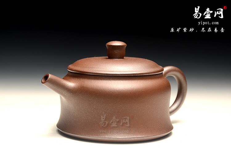 古龙窑柴烧紫砂壶：余志平古钟壶图片
