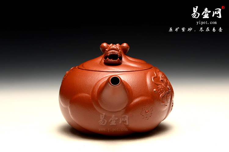 紫砂壶名人：黄叶萍鱼化龙紫砂壶